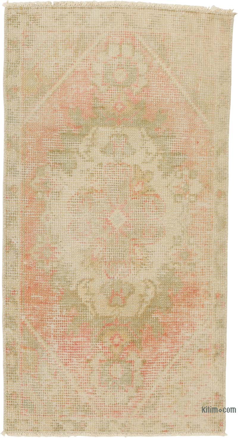 Alfombra Vintage Turca Anudada a Mano - 45 cm x 86 cm - K0085729