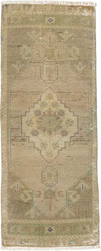 El Dokuma Vintage Halı - 40 cm x 98 cm