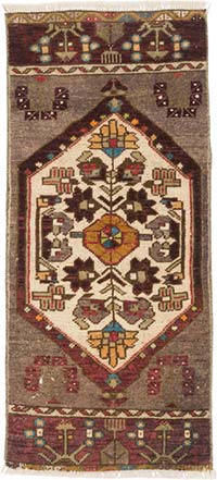 El Dokuma Vintage Halı - 41 cm x 91 cm