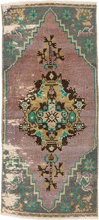 El Dokuma Vintage Halı - 39 cm x 85 cm