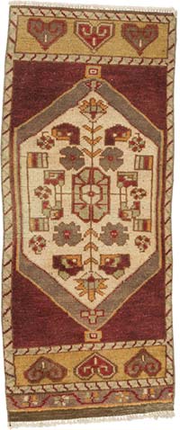 El Dokuma Vintage Halı - 41 cm x 97 cm