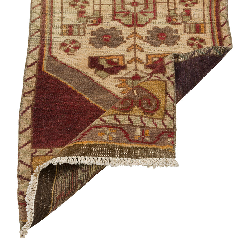 Vintage Turkish Hand-Knotted Rug - 1' 4" x 3' 2" (16" x 38") - K0085740