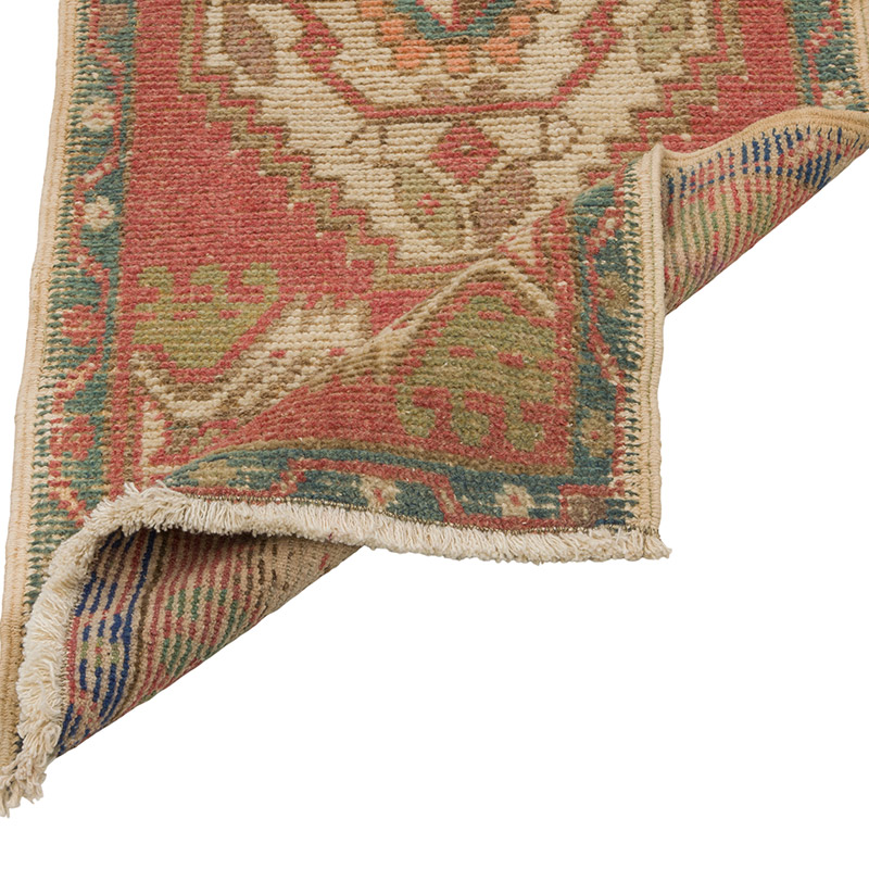 Alfombra Vintage Turca Anudada a Mano - 46 cm x 105 cm - K0085743