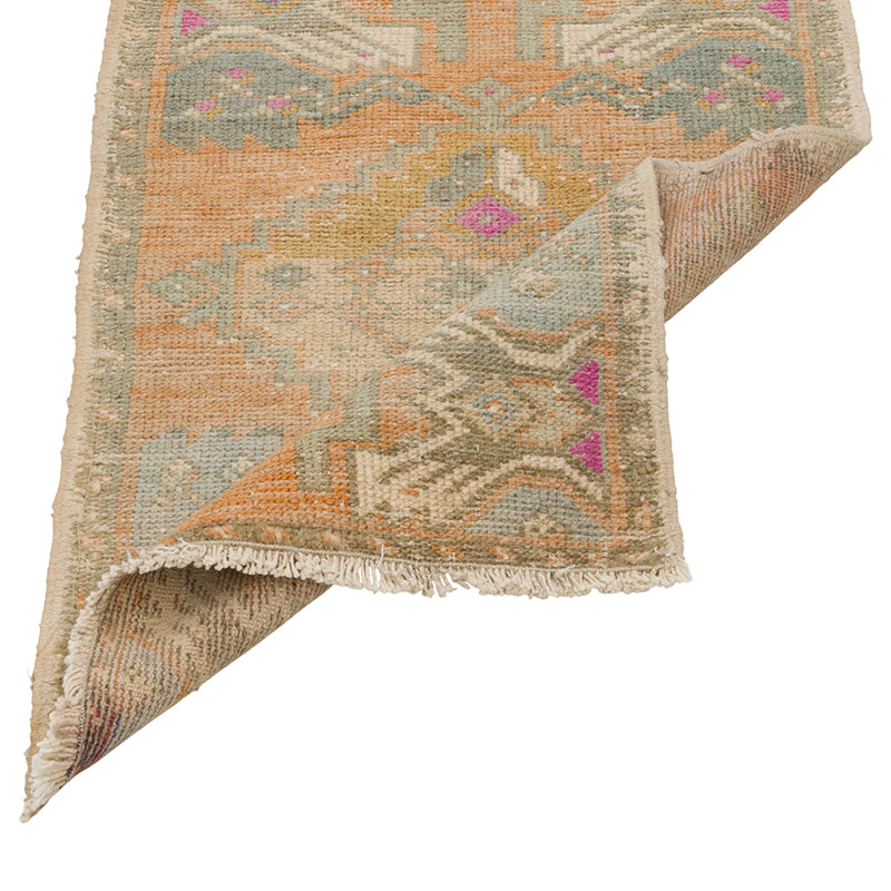 Vintage Turkish Hand-Knotted Rug - 1' 8" x 2' 8" (20" x 32") - K0085748
