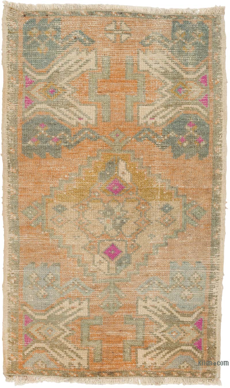 Vintage Turkish Hand-Knotted Rug - 1' 8" x 2' 8" (20" x 32") - K0085748