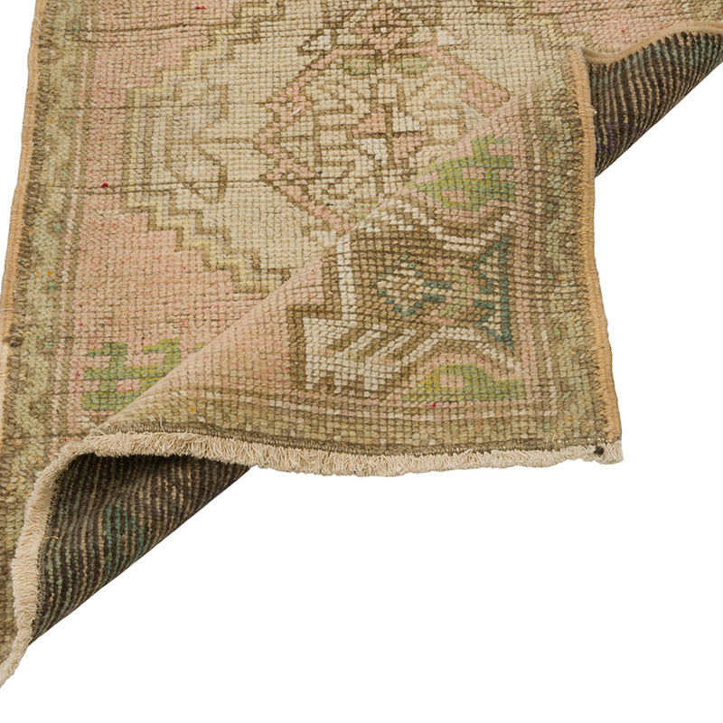 Alfombra Vintage Turca Anudada a Mano - 56 cm x 95 cm - K0085754
