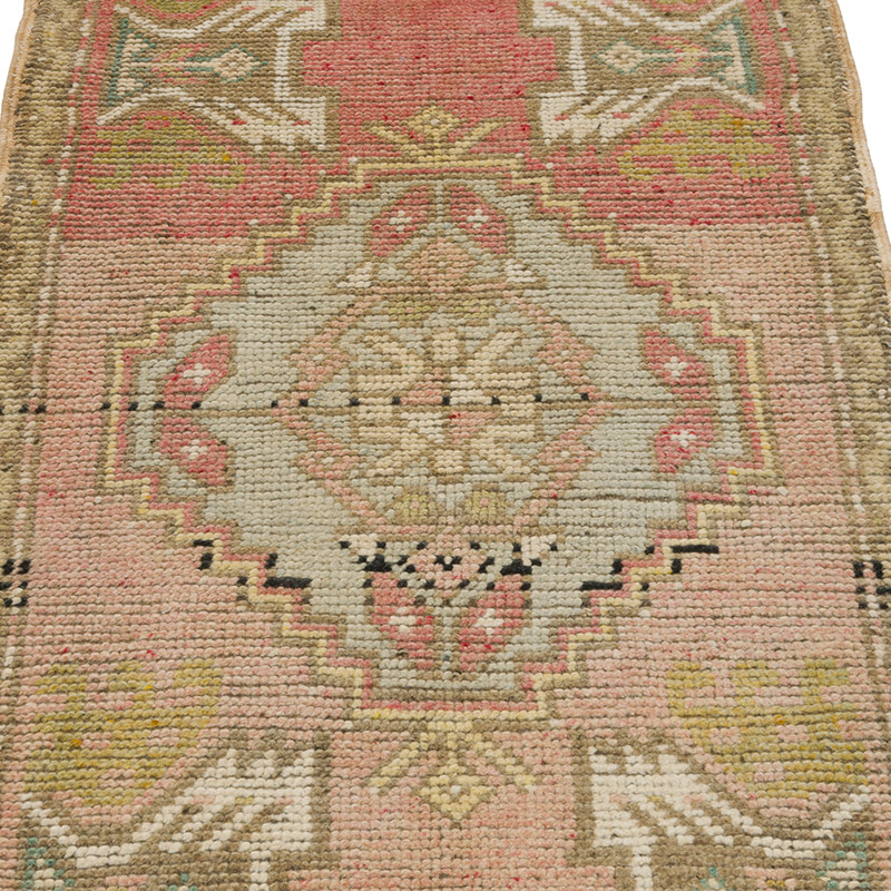 Vintage Turkish Hand-Knotted Rug - 1' 9" x 3' 3" (21" x 39") - K0085757
