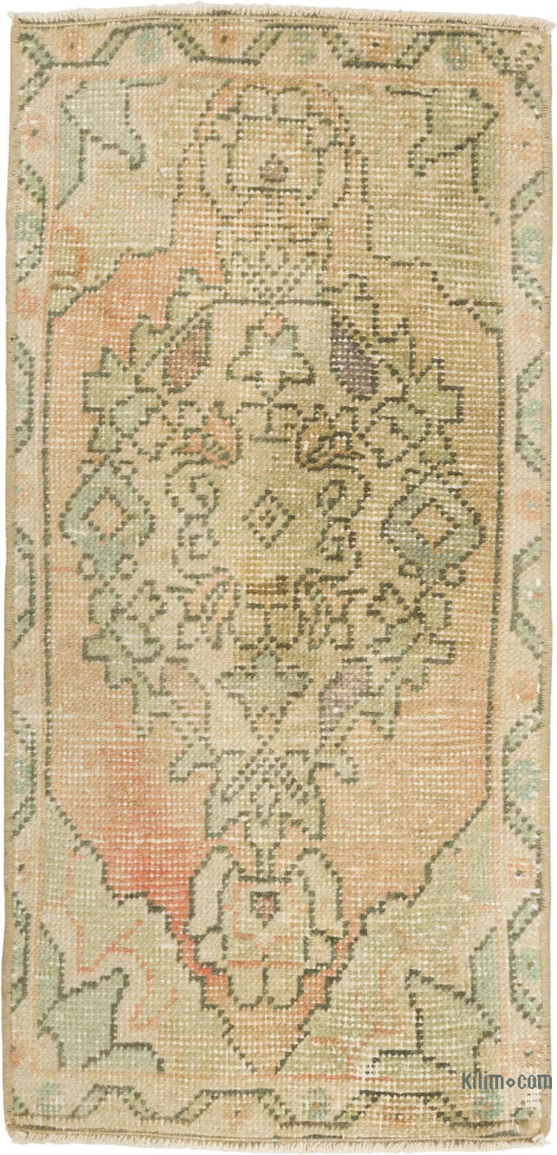 Vintage Turkish Hand-Knotted Rug - 1' 5" x 2' 11" (17" x 35") - K0085764