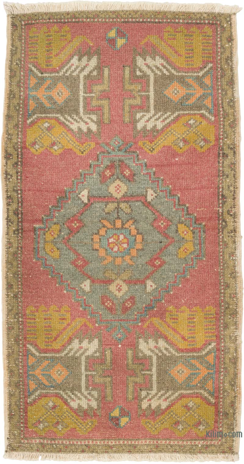 Vintage Turkish Hand-Knotted Rug - 1' 9" x 3' 3" (21" x 39") - K0085765