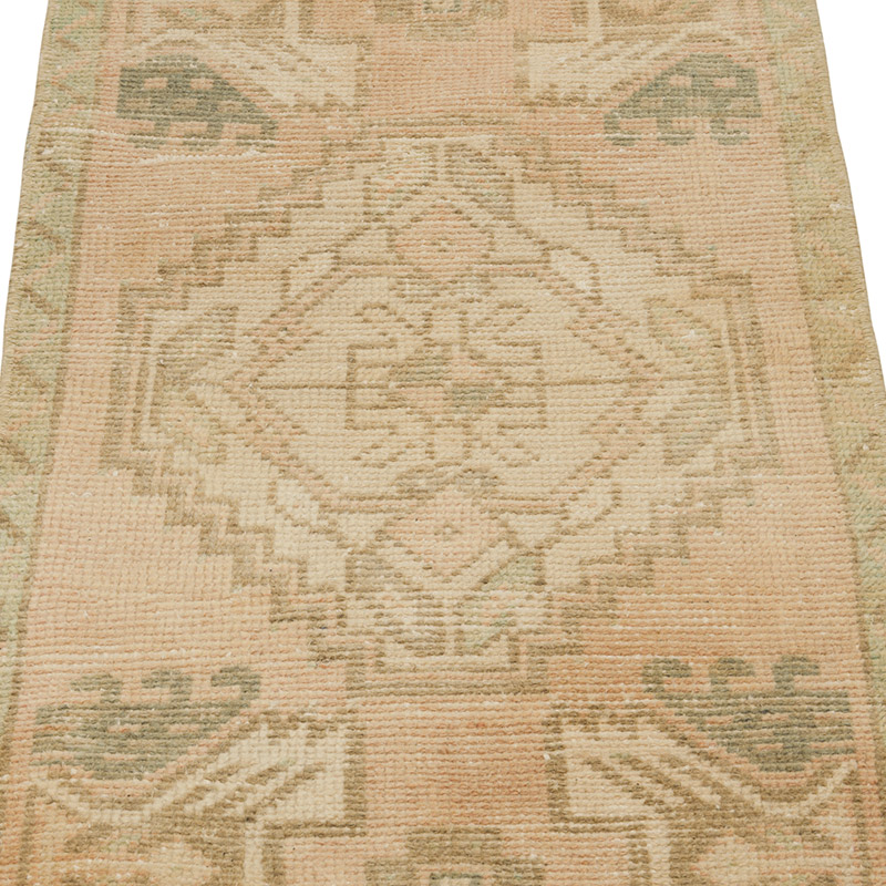 El Dokuma Vintage Halı - 47 cm x 96 cm - K0085767