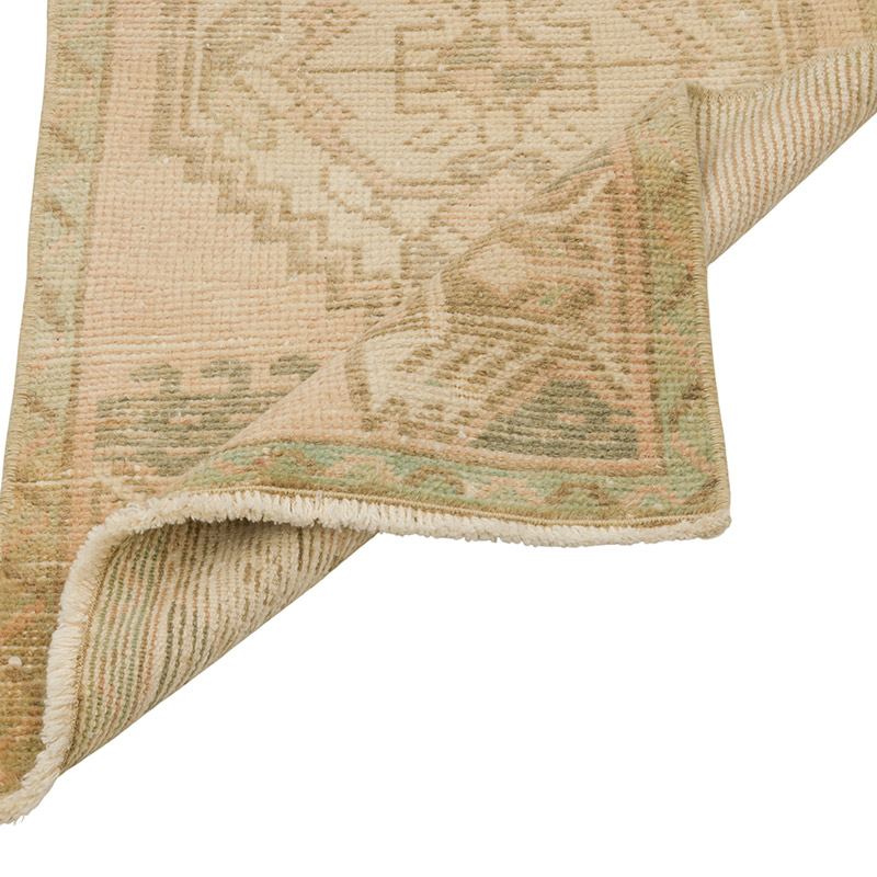 El Dokuma Vintage Halı - 47 cm x 96 cm - K0085767