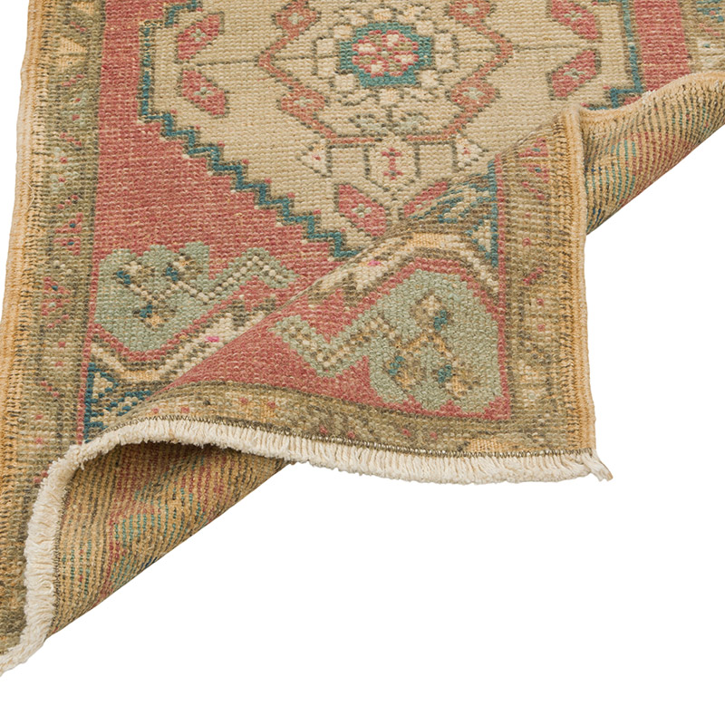 El Dokuma Vintage Halı - 50 cm x 95 cm - K0085770
