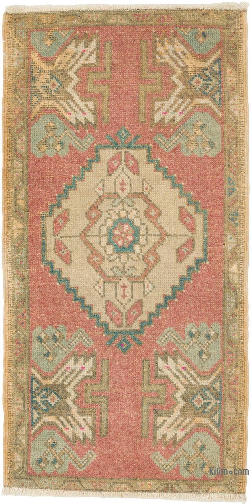 El Dokuma Vintage Halı - 50 cm x 95 cm - K0085770