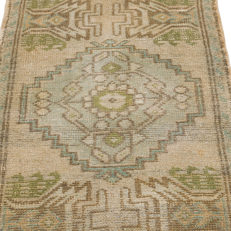 Alfombra Vintage Turca Anudada a Mano - 53 cm x 91 cm - K0085771