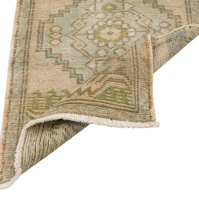 Alfombra Vintage Turca Anudada a Mano - 53 cm x 91 cm - K0085771