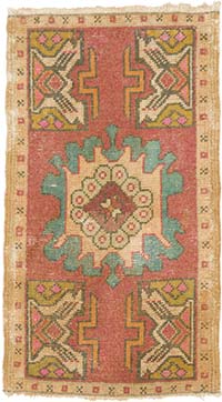 El Dokuma Vintage Halı - 49 cm x 86 cm