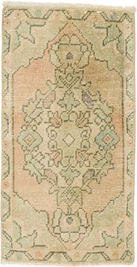El Dokuma Vintage Halı - 41 cm x 80 cm