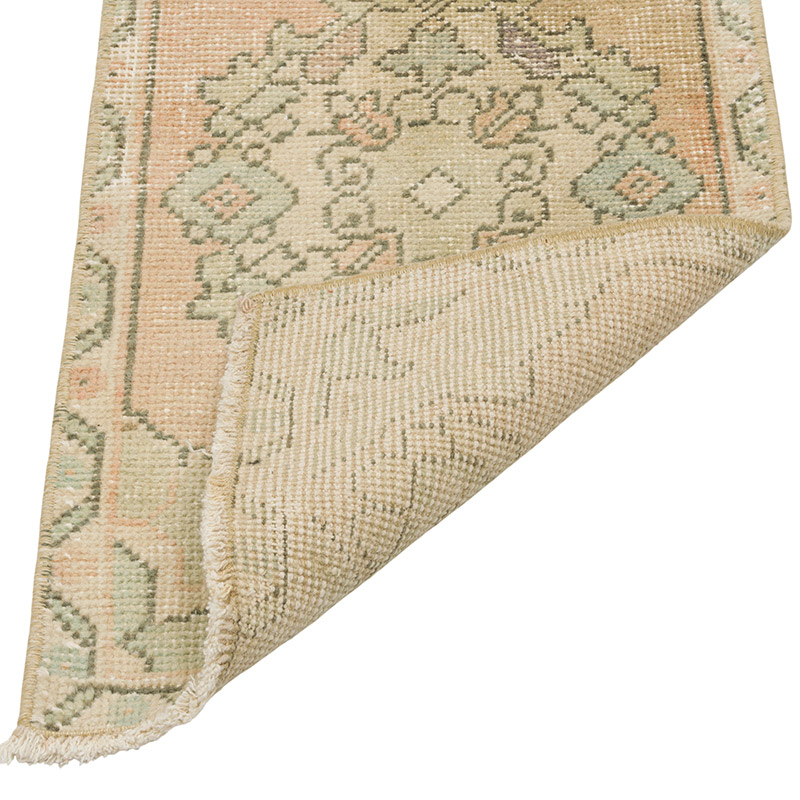 Alfombra Vintage Turca Anudada a Mano - 41 cm x 80 cm - K0085775