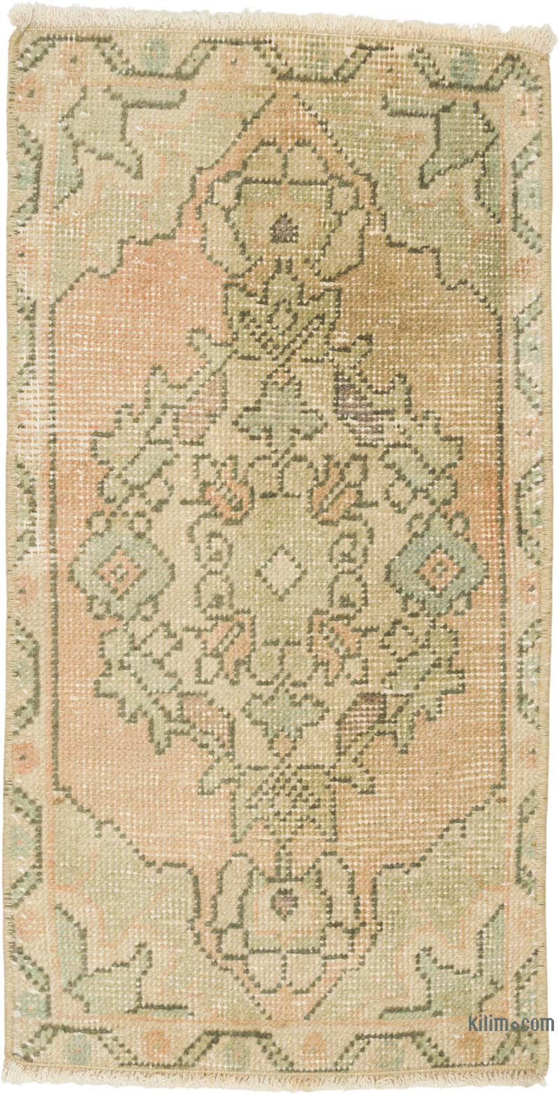 Alfombra Vintage Turca Anudada a Mano - 41 cm x 80 cm - K0085775