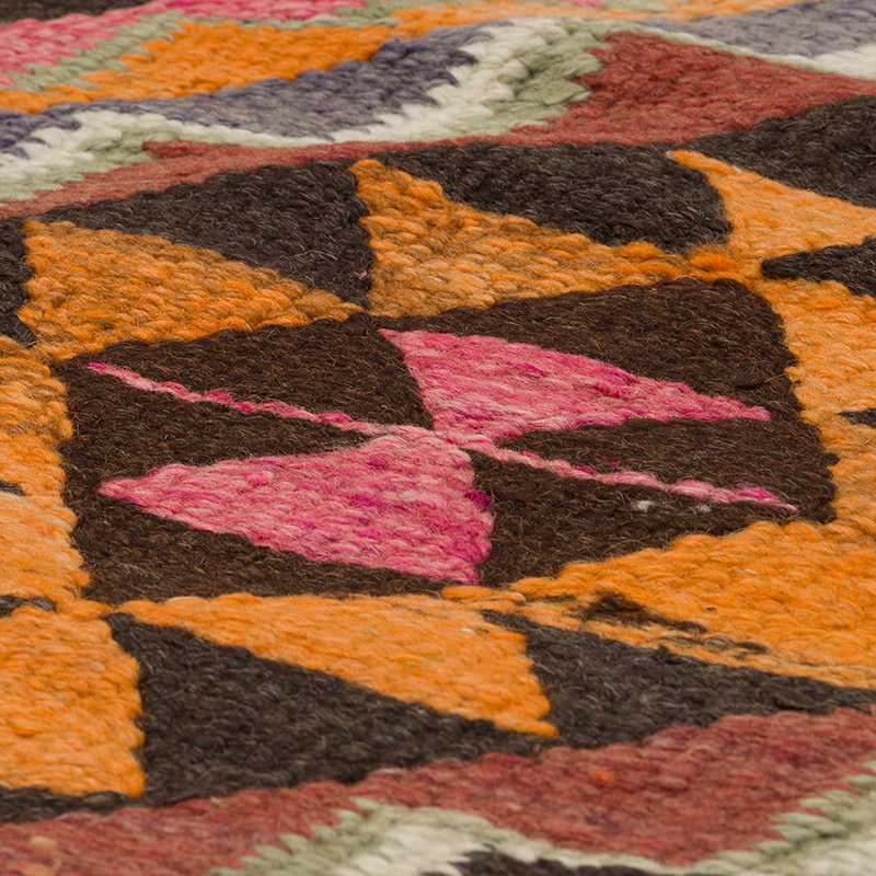 Vintage Herki Kilim Runner - 3'  x 10' 10" (36" x 130") - K0085777