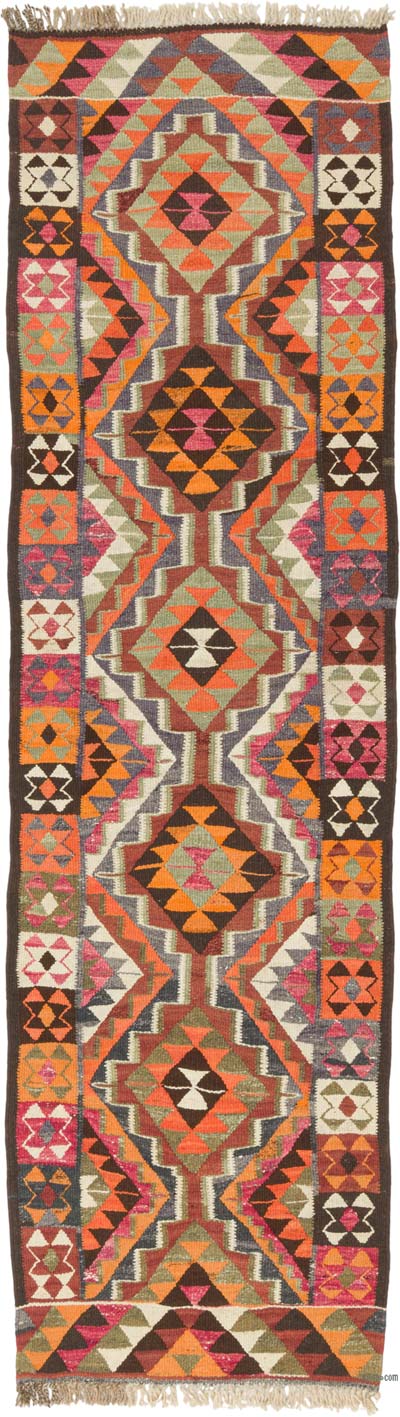Corredor Vintage Herki Kilim - 92 cm x 330 cm