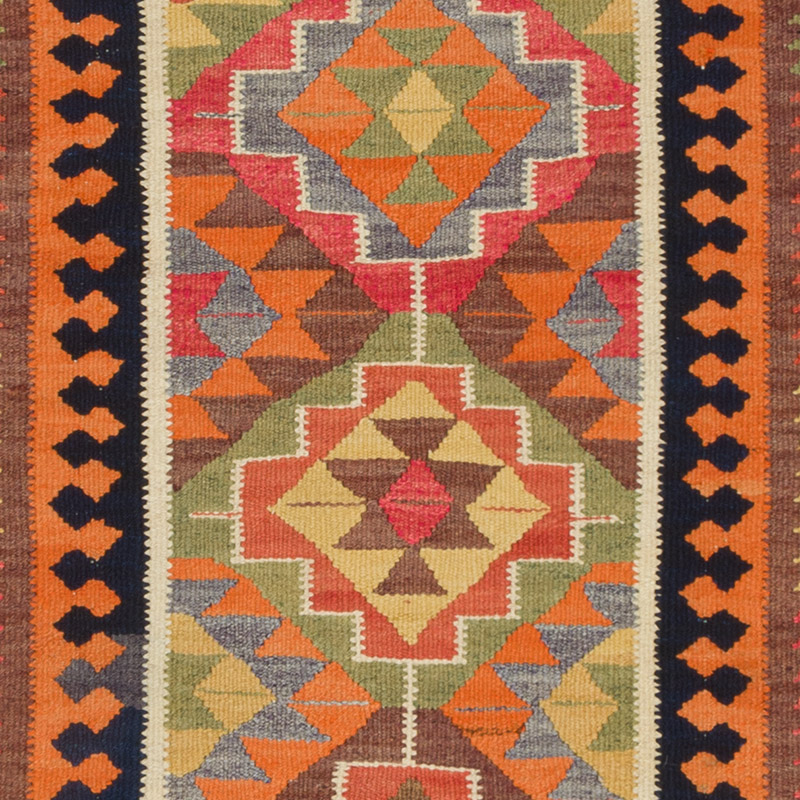 Vintage Herki Kilim Yolluk - 100 cm x 326 cm - K0085778