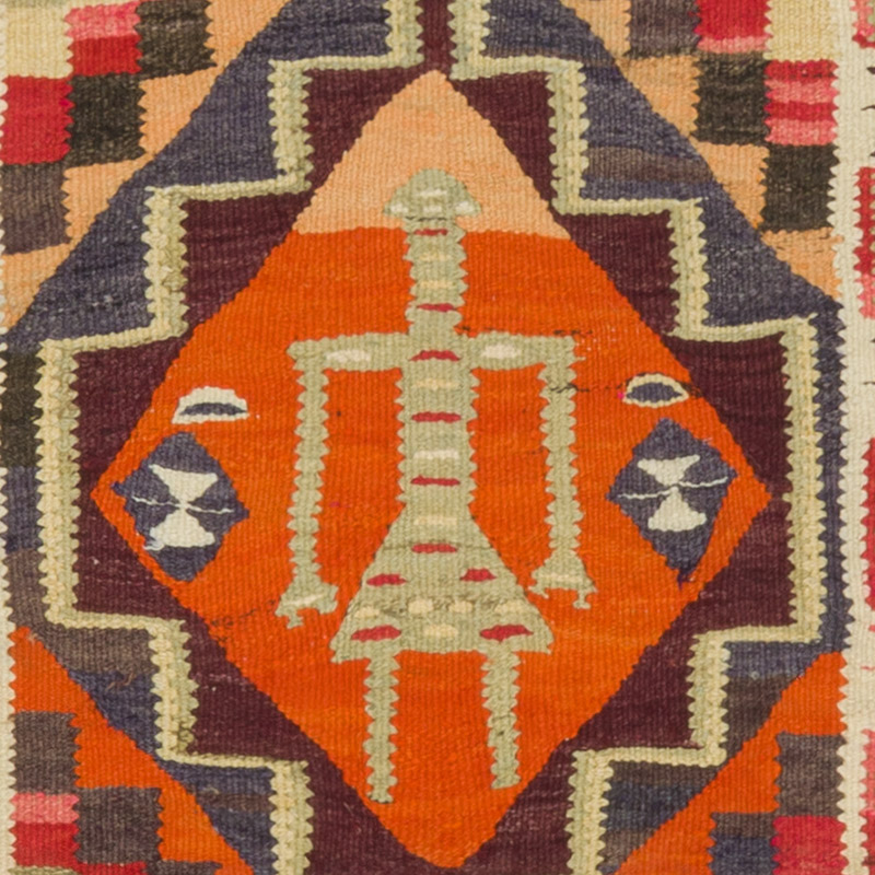 Vintage Herki Kilim Yolluk - 91 cm x 309 cm - K0085780