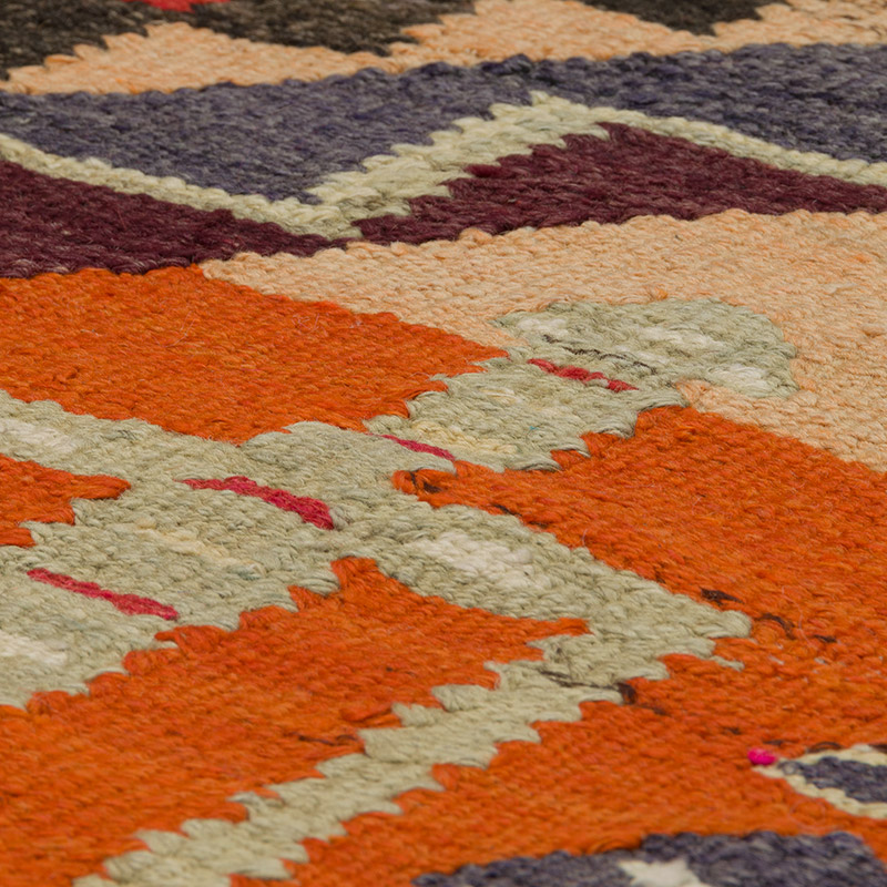 Vintage Herki Kilim Yolluk - 91 cm x 309 cm - K0085780