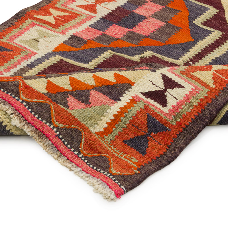 Vintage Herki Kilim Yolluk - 91 cm x 309 cm - K0085780