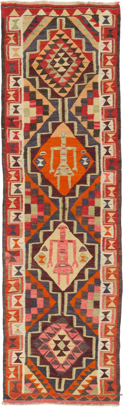 Corredor Vintage Herki Kilim - 91 cm x 309 cm