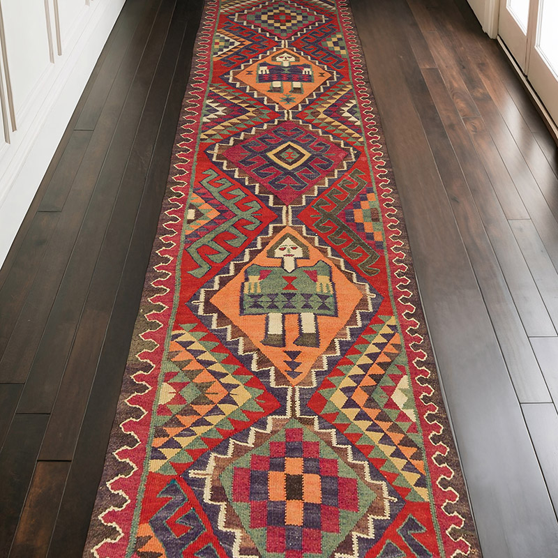 Corredor Vintage Herki Kilim - 100 cm x 330 cm - K0085783