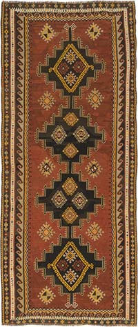 Vintage Kars Kilim Rug - 6' 1