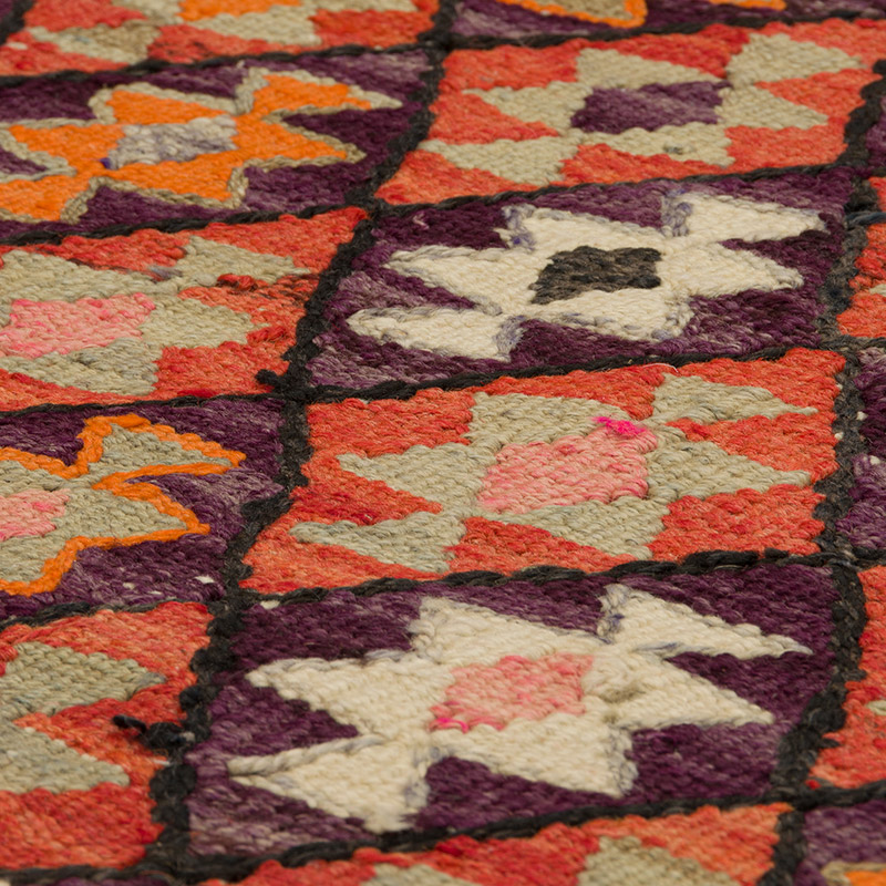 Vintage Herki Kilim Yolluk - 94 cm x 315 cm - K0085785