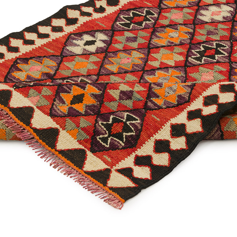 Vintage Herki Kilim Yolluk - 94 cm x 315 cm - K0085785