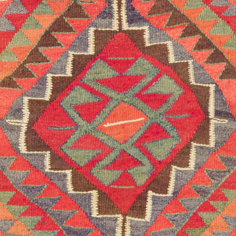 Vintage Herki Kilim Runner - 3' 3" x 9' 8" (39" x 116") - K0085786