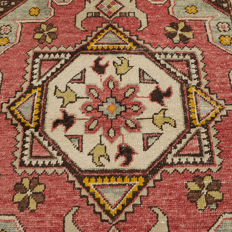 El Dokuma Vintage Halı - 120 cm x 176 cm - K0085788