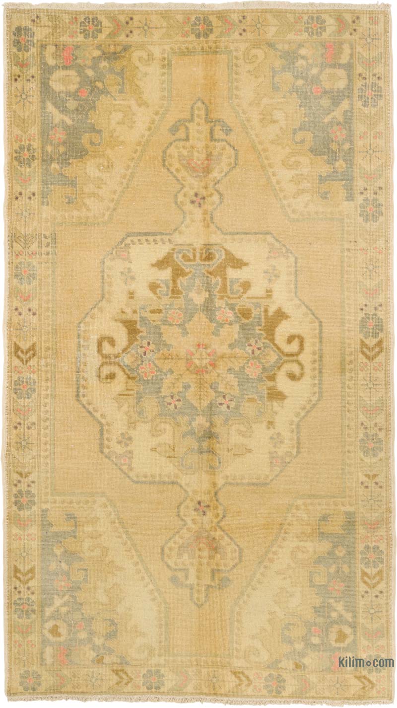 El Dokuma Vintage Halı - 143 cm x 251 cm - K0085790