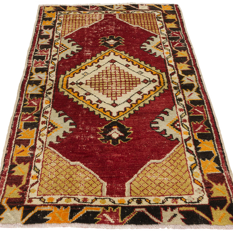 Vintage Turkish Hand-Knotted Rug - 2' 6" x 4' 9" (30" x 57") - K0085791