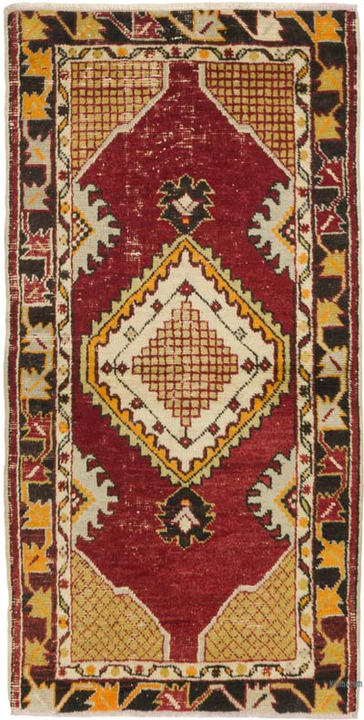 Vintage Turkish Hand-Knotted Rug - 2' 6" x 4' 9" (30" x 57")