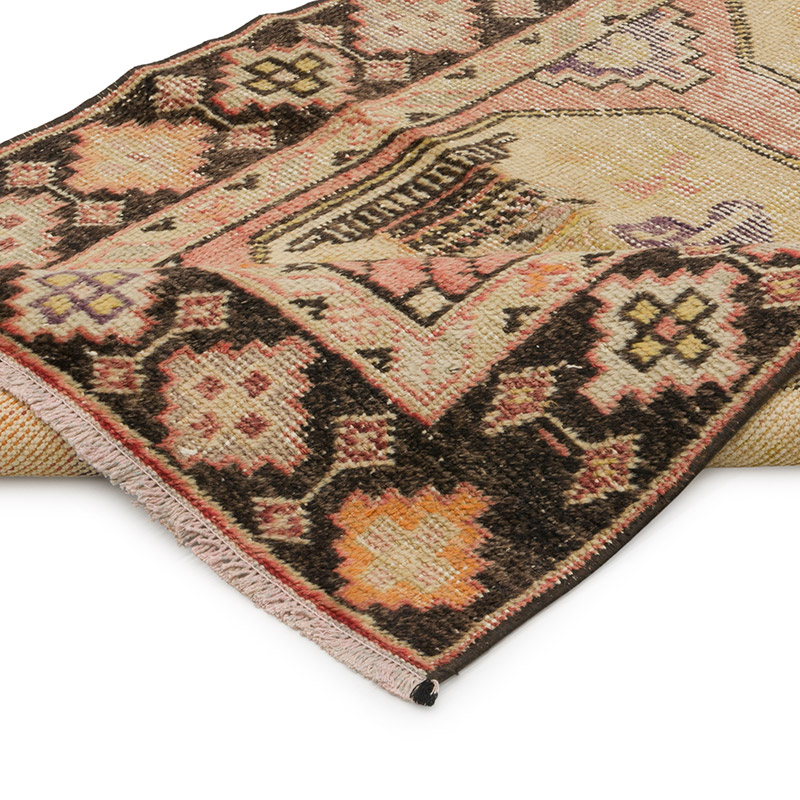 Alfombra Vintage Turca Anudada a Mano - 90 cm x 273 cm - K0085793