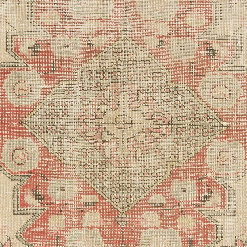 Vintage Turkish Hand-Knotted Rug - 3' 10" x 7'  (46" x 84") - K0085797