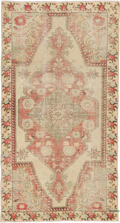 El Dokuma Vintage Halı - 118 cm x 213 cm
