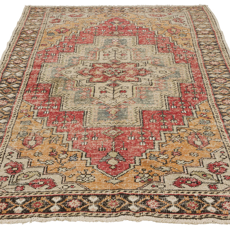 El Dokuma Vintage Halı - 130 cm x 200 cm - K0085798