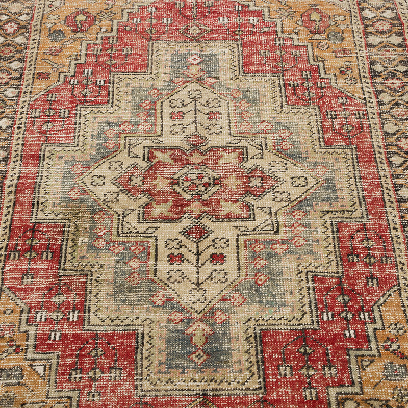 El Dokuma Vintage Halı - 130 cm x 200 cm - K0085798