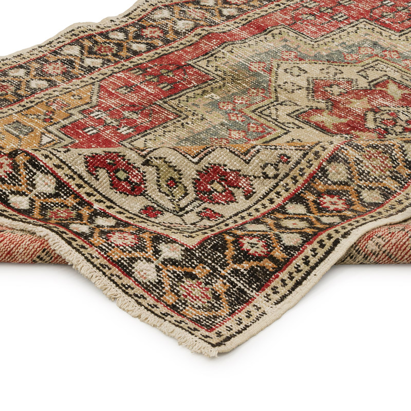 El Dokuma Vintage Halı - 130 cm x 200 cm - K0085798