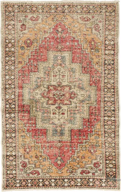 Alfombra Vintage Turca Anudada a Mano - 130 cm x 200 cm