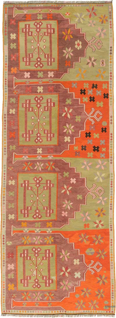 Alfombra Vintage Artvin Kilim - 123 cm x 325 cm