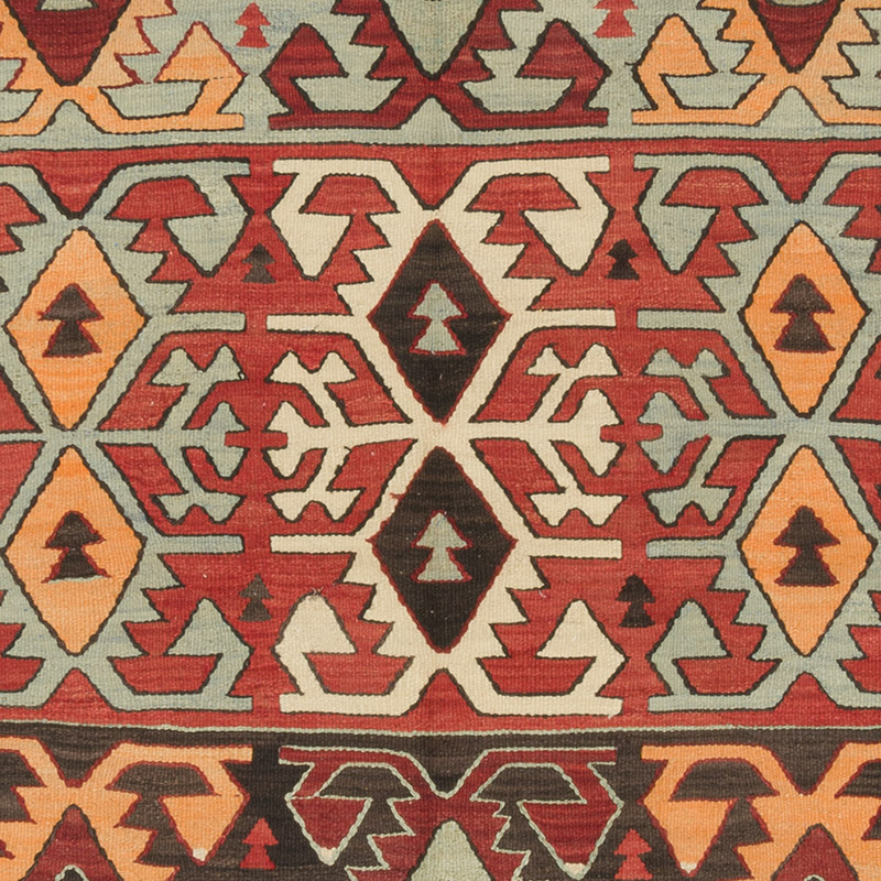 Vintage Konya Kilim Rug - 5' 1" x 10' 2" (61" x 122") - K0085802