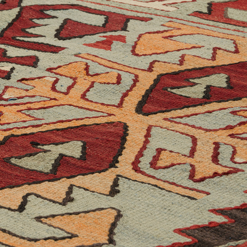 Vintage Konya Kilim Rug - 5' 1" x 10' 2" (61" x 122") - K0085802