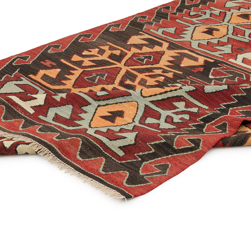 Vintage Konya Kilim Rug - 5' 1" x 10' 2" (61" x 122") - K0085802